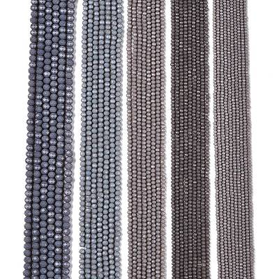Opaque Solid Color Imitation Jade Glass Beads Strands LS-EGLA-A044-P6mm-D10-1