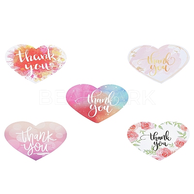 Coated Paper Thank You Greeting Card DIY-FS0007-76A-1