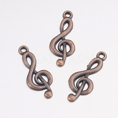 Treble Clef Pendants LS-TIBEP-R315-R-FF-1