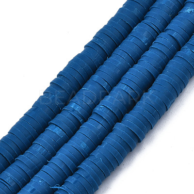 Handmade Polymer Clay Beads Strands CLAY-R089-6mm-010-1