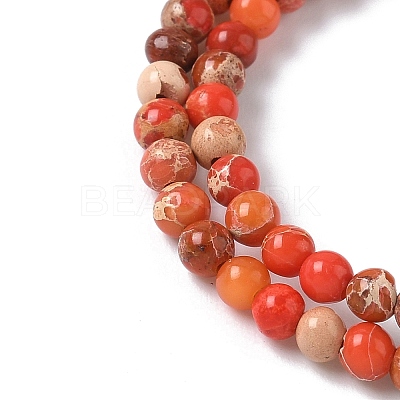 Dyed Natural Regalite/Imperial Jasper/Sea Sediment Jasper Beads Strands G-B124-C05-03-1