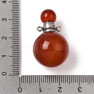 Natural & Synthetic Gemstone Perfume Bottle Pendants GG-CBA7610-02P-1