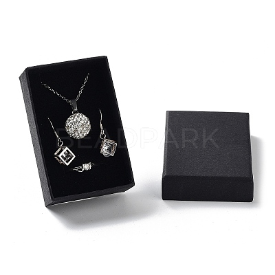 Cardboard Paper Jewelry Set Boxes CBOX-G015-04-1