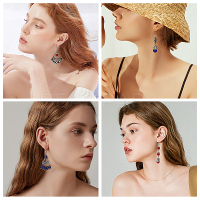 DIY Dangle Earring Making Kits DIY-SC0016-36-1
