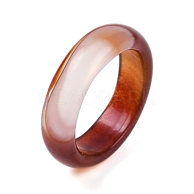Dyed & Heated Natural Agate Finger Rings for Women RJEW-Z075-02I-1
