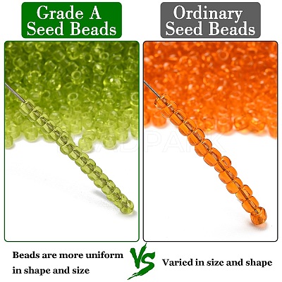 12/0 FGB Grade A Round Glass Seed Beads SEED-Q006-F18-1