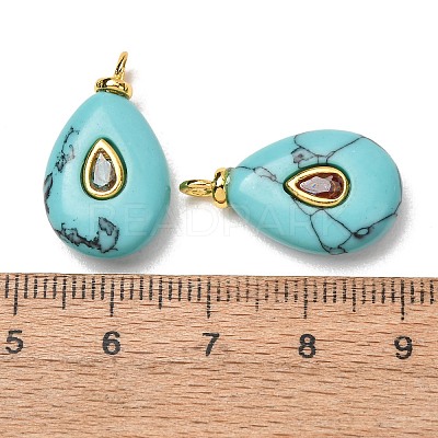 Dyed Synthetic Turquoise Pendants GG-CBAA798-01G-02-1