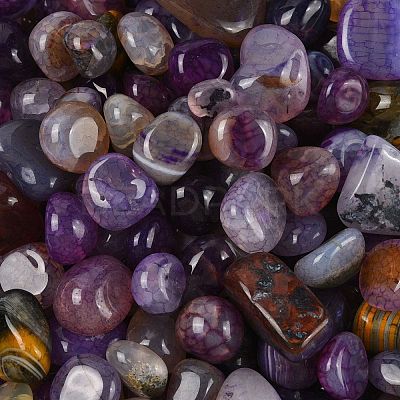 Dyed & Heated Natural Agate Beads G-J402-04E-07-1