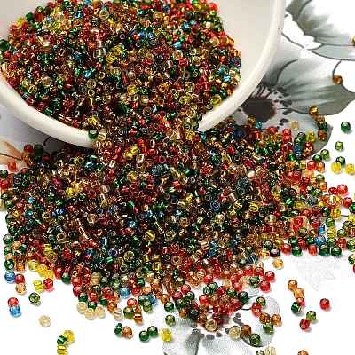 12/0 Grade A Round Glass Seed Beads SEED-Q007-FM-1