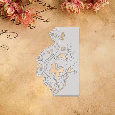 Floral Design Carbon Steel Cutting Dies Stencils DIY-WH0170-010-1