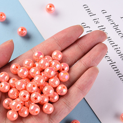 Opaque Acrylic Beads MACR-S370-D10mm-SS2109-1