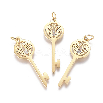 316 Surgical Stainless Steel Pendants STAS-L242-01G-1