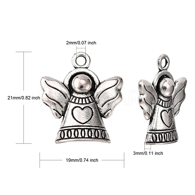Tibetan Style Alloy Pendants TIBEB-A11978-AS-FF-1