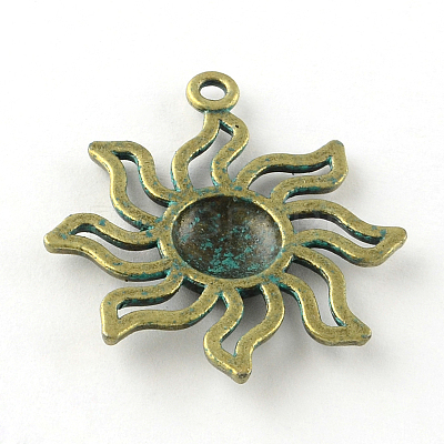 Sun Zinc Alloy Pendants X-PALLOY-R065-173-LF-1