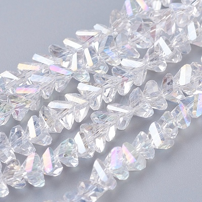 Electroplate Glass Beads Strands EGLA-J145-6mm-AB01-1
