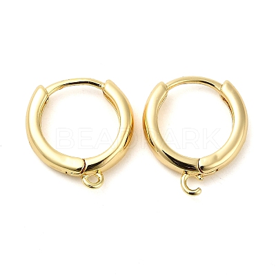 Brass Hoop Earrings EJEW-K083-33G-1