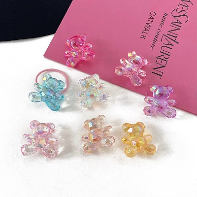 Transparent UV Plating Acrylic Beads OACR-I015-16-1