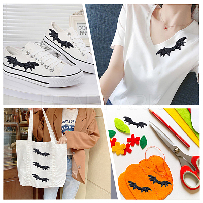 40Pcs Imitation Leather Evil Wings Ornament Accessories DIY-GF0008-82B-1