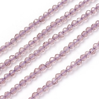 Transparent Glass Beads Strands GLAA-F094-A07-1