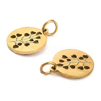 304 Stainless Steel Charms STAS-D050-07G-03-1