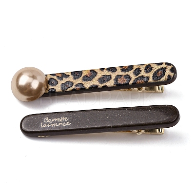 Alloy & Resin Alligator Hair Clips OHAR-B007-08B-1