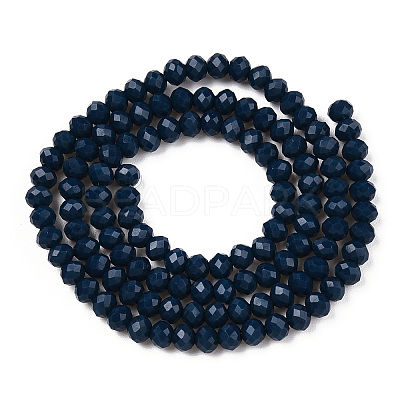 Opaque Solid Color Glass Beads Strands EGLA-A034-P2mm-D16-1