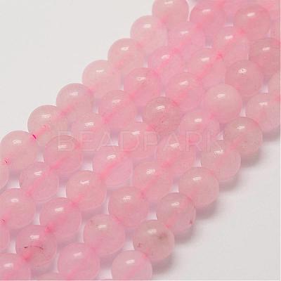 Natural Rose Quartz Bead Strands G-P281-02-4mm-1