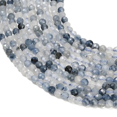 Natura Blue Rutilated Quartz Beads Strands GG-CBA3921-A05-3mm-1