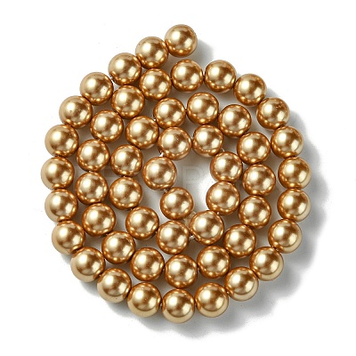 Eco-Friendly Glass Pearl Beads Strands HY-A008-8mm-RB068-1