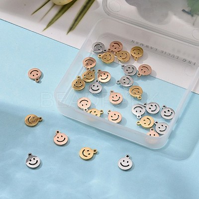 30Pcs 3 Colors 304 Stainless Steel Charms STAS--LS0001-26-1