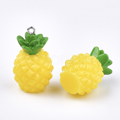 Resin Pendants RESI-T028-51-1