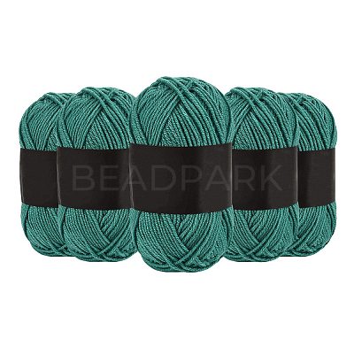 5Pcs Polyester Yarn for Knitting & Crochet YCOR-SZ0001-03K-1