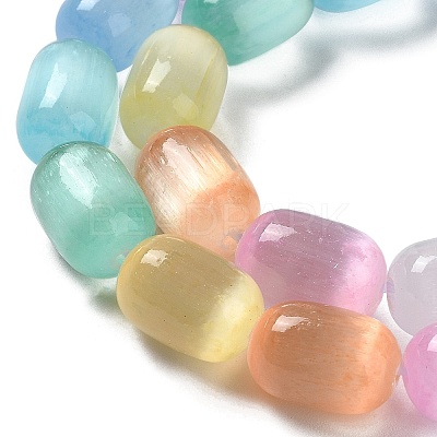 Natural Selenite Beads Strands X-G-F750-M-1