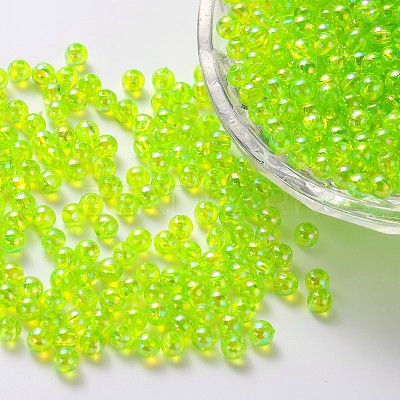 Eco-Friendly Transparent Acrylic Beads PL731-4-1