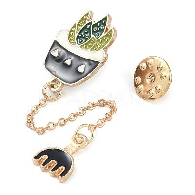 Plant Enamel Pins JEWB-S019-08D-1