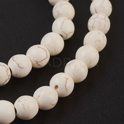 Synthetic Magnesite Beads Strands X-TURQ-S192-8mm-1-1