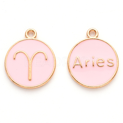 Alloy Enamel Pendants ENAM-S124-01A-09A-1