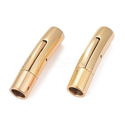 Tube 304 Stainless Steel Bayonet Clasps STAS-Q034-1G-1