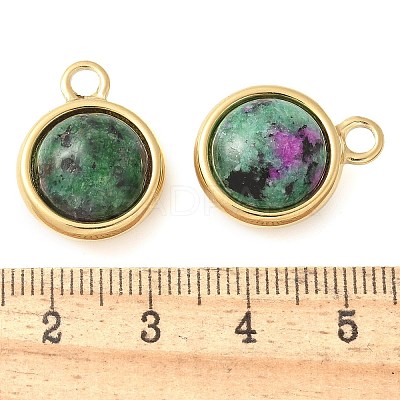Ion Plating(IP) 304 Stainless Steel with Gemstone Pendants STAS-Q345-11G-01-1