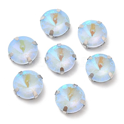 Mocha Fluorescent(MI) Flat Round Sew on Rhinestone GGLA-M006-02A-P01-1