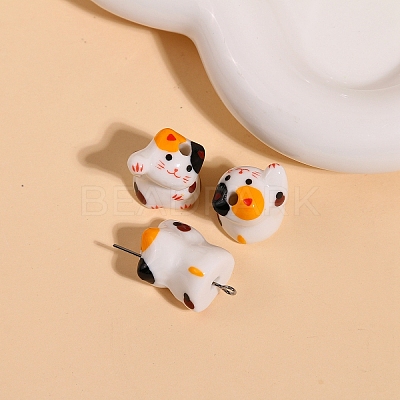 Handmade Bright Glazed Porcelain Beads PW-WG107B1-02-1