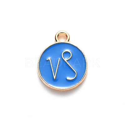 Alloy Enamel Pendants X-ENAM-S124-01B-02E-1