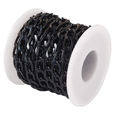 Oval Oxidation Aluminum Curb Chains CHA-TA0001-13-1