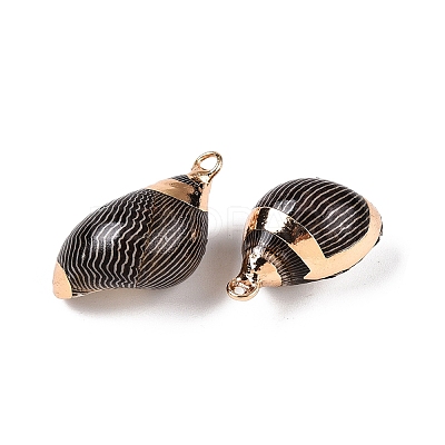 Natural Sea Shell Pendants SSHEL-N038-46-1