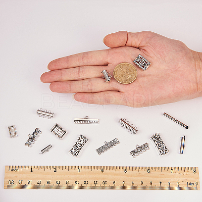 Brass Magnetic Slide Lock Clasps FIND-SC0001-03-1
