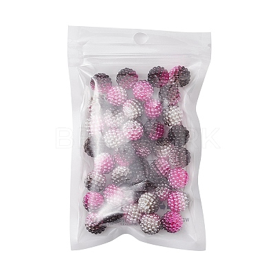 Imitation Pearl Acrylic Beads OACR-FS0001-42H-1