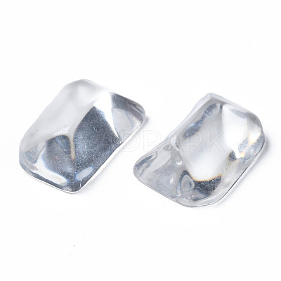 Transparent Rectangle Resin Cabochons CRES-N031-006A-A01-1
