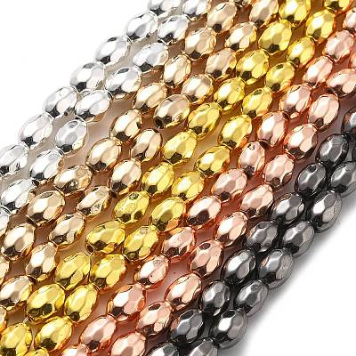Synthetic Magnetic Hematite Beads Strands G-P518-07-1