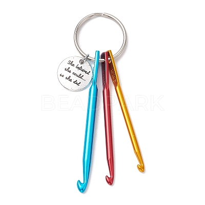 Aluminum Crochet Hooks Keychain KEYC-JKC01013-05-1