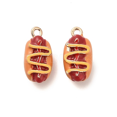 Alloy Enamel Pendants PALLOY-R155-01G-07-1